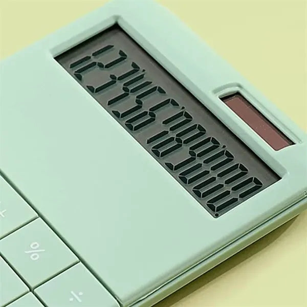 12-Digit LCD Auto-Off Solar Battery Dual-Power Calculator