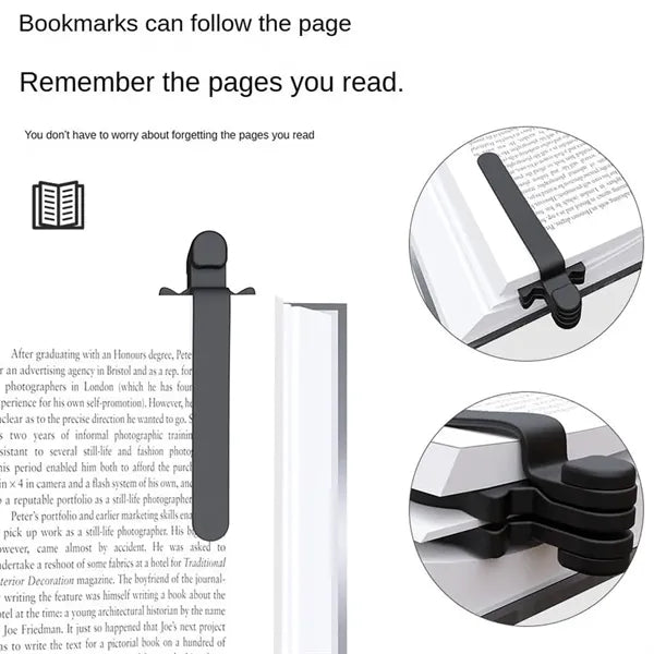 Soft Silicone Anti-Slip Cat-Head Shaped Magnetic Bookmarks