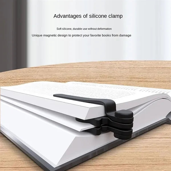 Soft Silicone Anti-Slip Cat-Head Shaped Magnetic Bookmarks
