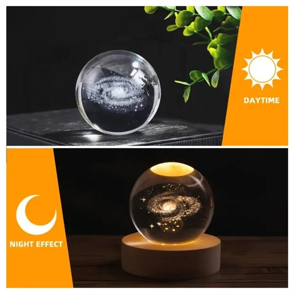 3D Crystal Galaxy Ball