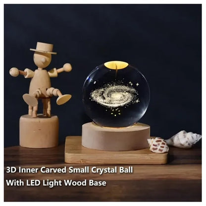 3D Crystal Galaxy Ball