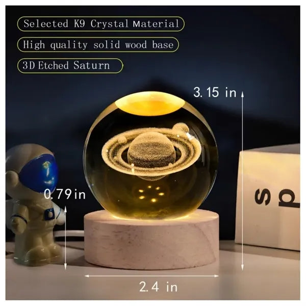 3D Crystal Galaxy Ball
