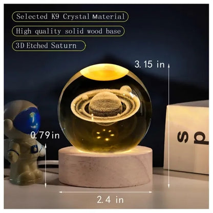 3D Crystal Galaxy Ball
