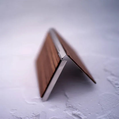Magnetic Buckle Slim Practical Wood Business Card Holder