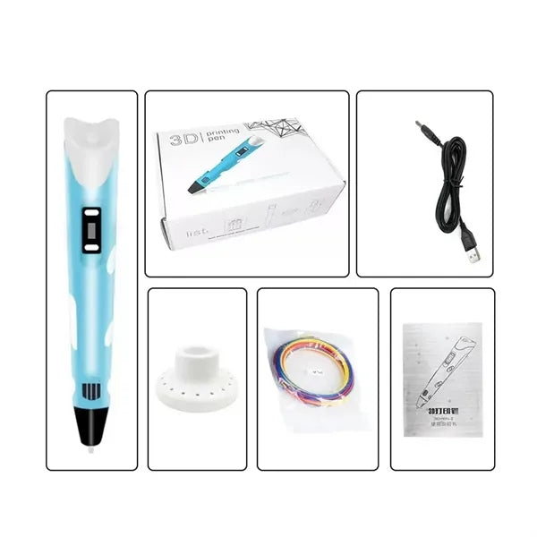 LED Display Safe Creative Doodling Kids 3D Printing Pen
