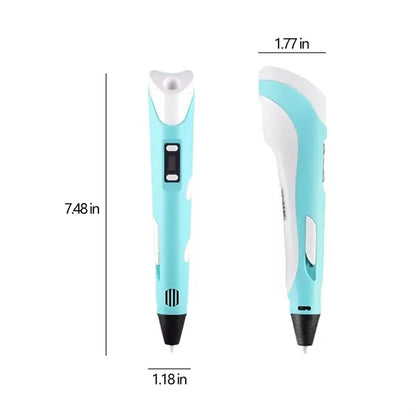 LED Display Safe Creative Doodling Kids 3D Printing Pen