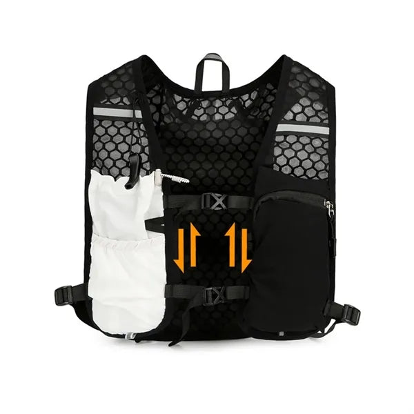 Breathable Reflective Multi-Pocket Hydration Running Vest