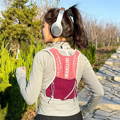 Breathable Reflective Multi-Pocket Hydration Running Vest