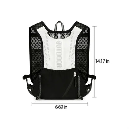 Breathable Reflective Multi-Pocket Hydration Running Vest
