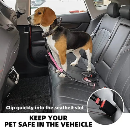 Tangle-Free Adjustable Dog Leash with Removable Storage Bag