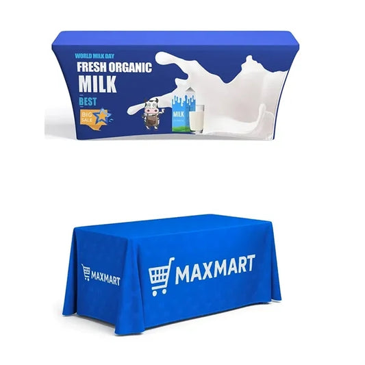 6 Foot Stretch Table Cover Full Color Dye Sublimation