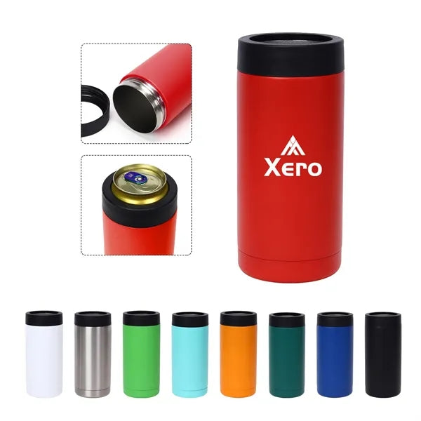 16oz Stainless Steel Slim Can Cooler Double Wall Insulated