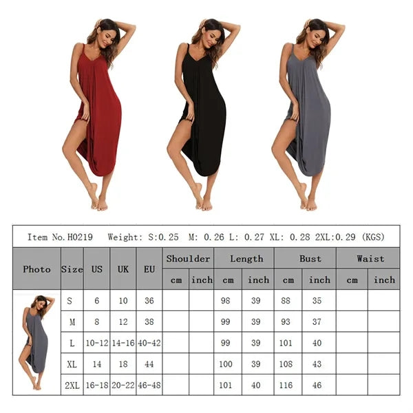 Sleeveless Comfort Soft Nightgown Nightdress Nightie