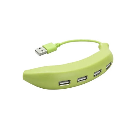 4-in-1 Compact High Speed Banana-Shaped USB Hub for Laptops