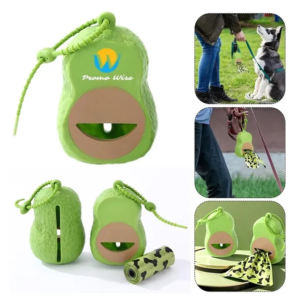 Biodegradable One-Handed Tear Avocado Poop Bag Dispenser