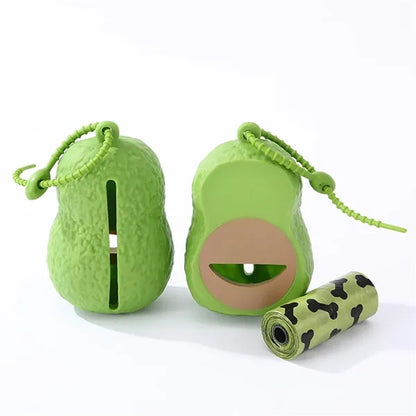 Biodegradable One-Handed Tear Avocado Poop Bag Dispenser