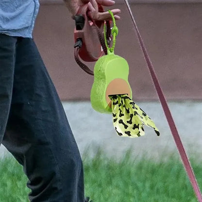 Biodegradable One-Handed Tear Avocado Poop Bag Dispenser