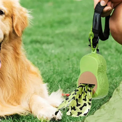 Biodegradable One-Handed Tear Avocado Poop Bag Dispenser