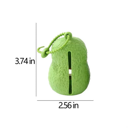 Biodegradable One-Handed Tear Avocado Poop Bag Dispenser