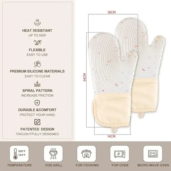 Resistant Silicone Oven Mitts