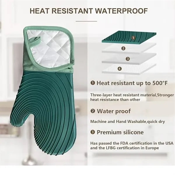 Resistant Silicone Oven Mitts