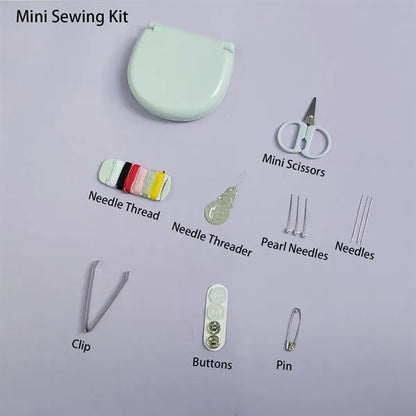 Mini Portable 6-Color Thread Needles Repairs Sewing Kit