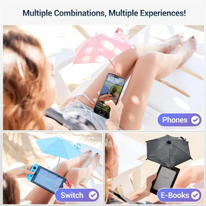 Adjustable Shade Phone Umbrella with Magnetic Ring