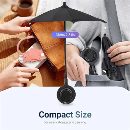 Adjustable Shade Phone Umbrella with Magnetic Ring