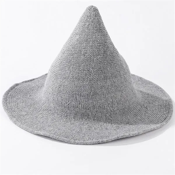 Stretchy Wool Blend Wide Brim  Foldable Costumes Witch Hat