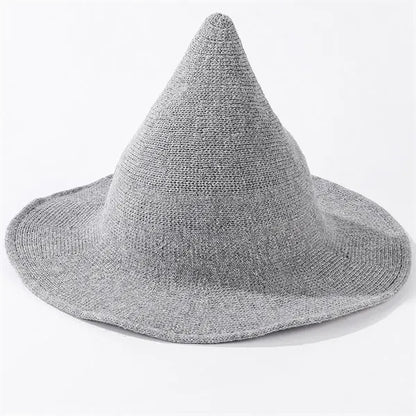 Stretchy Wool Blend Wide Brim  Foldable Costumes Witch Hat