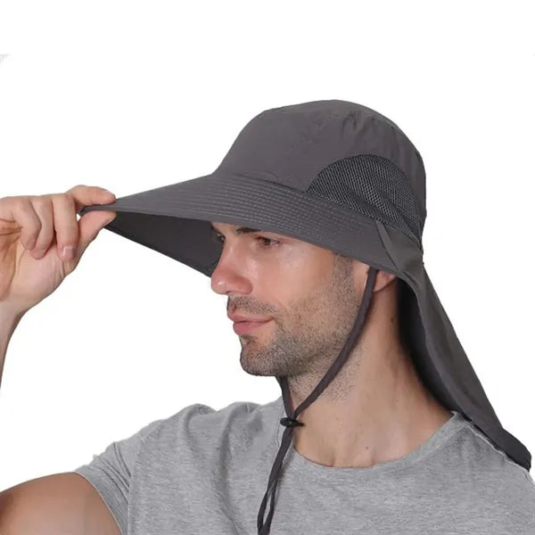 UV Protection Breathable Mesh Adjustable Fit UPF50+ Sun Hat