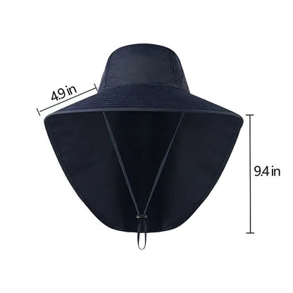 UV Protection Breathable Mesh Adjustable Fit UPF50+ Sun Hat