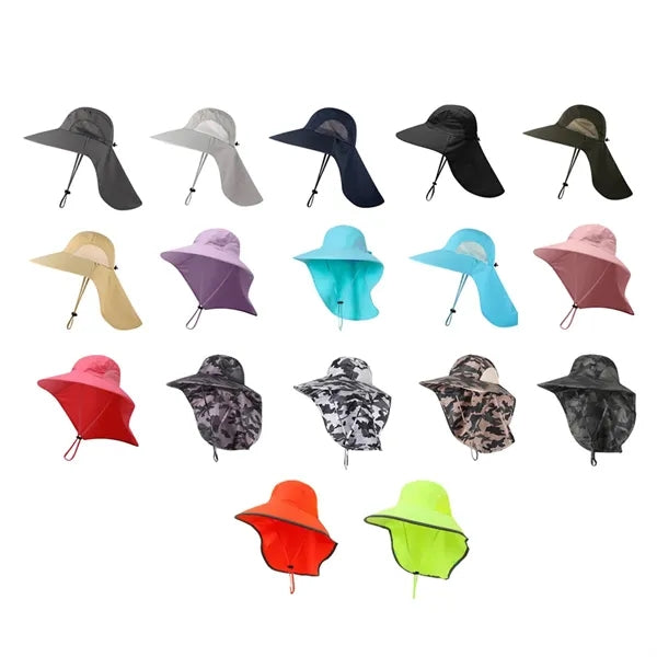 UV Protection Breathable Mesh Adjustable Fit UPF50+ Sun Hat