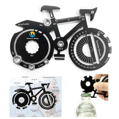 20-in-1 Compact Practical Stainless Steel Bicycle Multi-Tool
