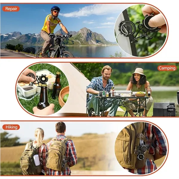 20-in-1 Compact Practical Stainless Steel Bicycle Multi-Tool