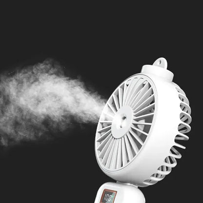 Rechargeable 5 Speeds Tank Handheld Misting Fan