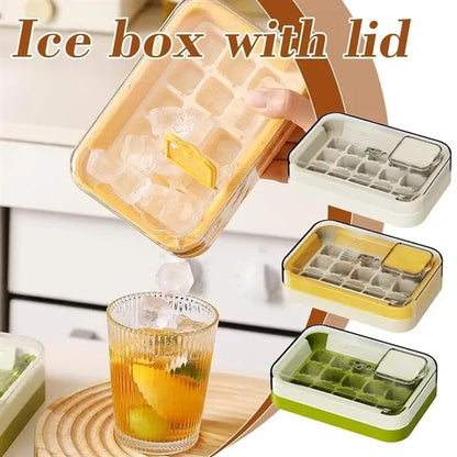 15-Cube BPA-Free Stackable Press-Release Square Ice Tray