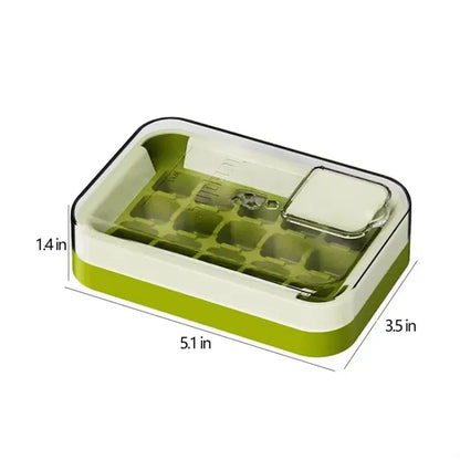 15-Cube BPA-Free Stackable Press-Release Square Ice Tray