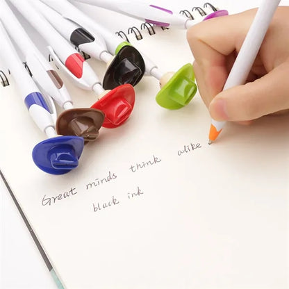 Fine Tip Fun Character Smooth Ink Cowboy Hat Smiley Pens