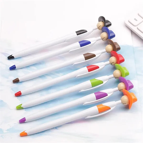 Fine Tip Fun Character Smooth Ink Cowboy Hat Smiley Pens