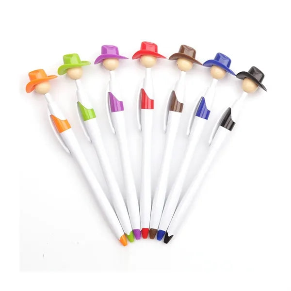 Fine Tip Fun Character Smooth Ink Cowboy Hat Smiley Pens