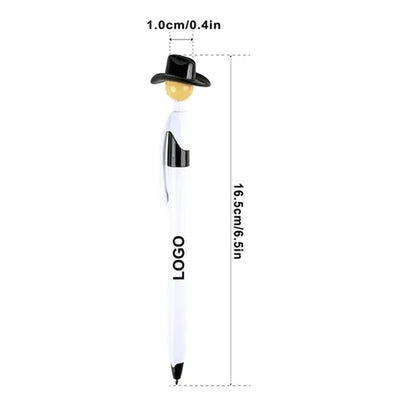 Fine Tip Fun Character Smooth Ink Cowboy Hat Smiley Pens