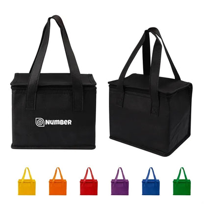 6 Cans Non woven Insulated Cooler Bag w/ Zipper&Handle