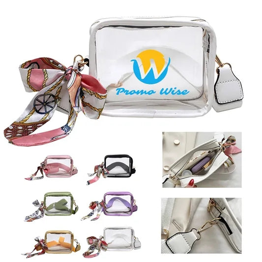 PVC Clear Adjustable Strap Crossbody Bag
