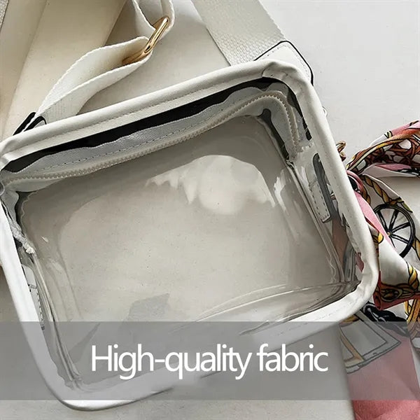 PVC Clear Adjustable Strap Crossbody Bag