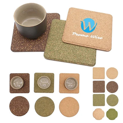 Heat-Resistant Eco-Friendly Round Natural Cork Coasters
