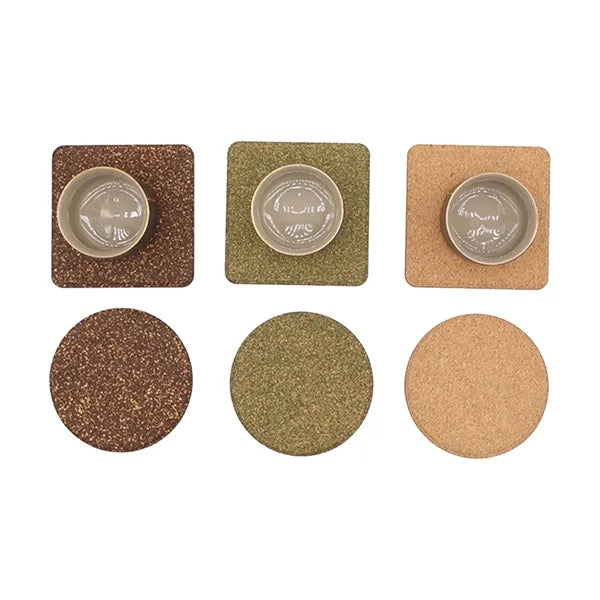 Heat-Resistant Eco-Friendly Round Natural Cork Coasters