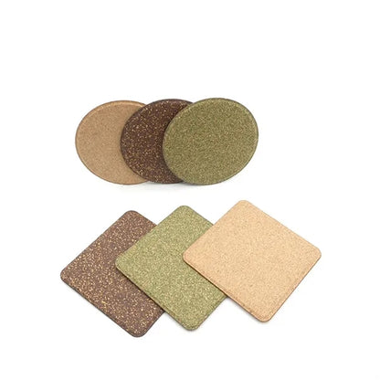 Heat-Resistant Eco-Friendly Round Natural Cork Coasters