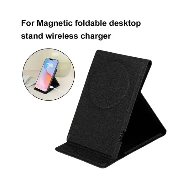 Foldable Slim Dual Stand Mode Wireless Charger for Phones
