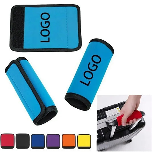 Custom Neoprene Suitcase Luggage Handle Wrap / Grip